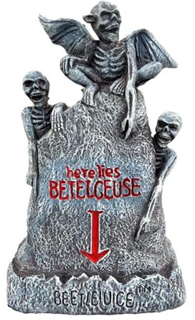 KiBcsLic Halloween Grabstein mit Lichtfigur für Party, Friedhof, Drinnen Und Draußen