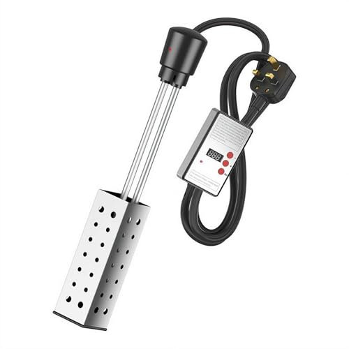 Pool Heater for Above Ground Pools, 2500W Paddling Pool Heater, Swimming Pool Heater, Portable Water Heater for Hot Tubs