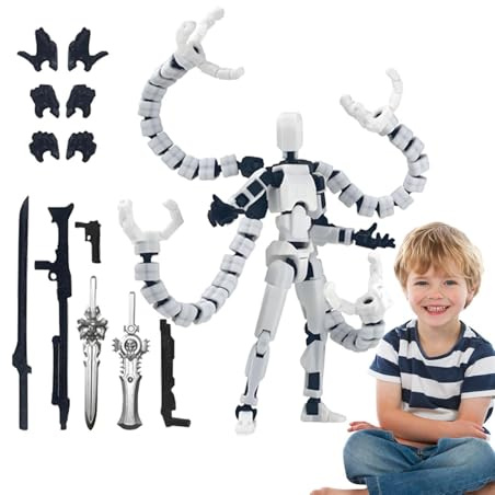 Generisch Bewegliche Sammlerfigur – Mehrgelenk Figur Aus 3D Druck | Kreative Dekorationsfigur Für Fans, Kinderzimmer, Schminktisch Display Figur