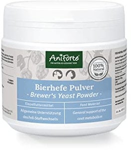 AniForte Brewer's Yeast Powder for Dogs & Cats 250g - 100% pure & natural brewers yeast, biotin & vitamin B for dogs & cats for healthy skin & shiny coat