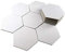 Apostrophe Games 20 Große Leere Hexagon Brettspiel Chit Fliesen (Siedler von Catan Größe) Gaming Fliesen, DIY Projekte