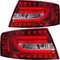 Rückleuchten Set Lightbar für A6 4F Limo Bj 04-08 rot chrom weiß 7 Pin