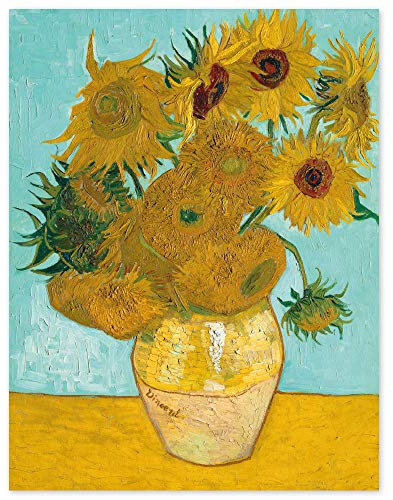 JUNIWORDS Poster, Vincent van Gogh, Zwölf Sonnenblumen in einer Vase, 40 x 51 cm