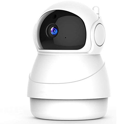 1080P Telecamera di Sorveglianza WiFi,videocamera IP Interno Wireless, Baby Monitor, con Visione Notturna, Audio Bidirezionale, Notifiche in Tempo Reale del sensore di Movimento Home Camera