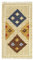 HAMID - Kelim Teppich Lori mit Geometrischem Oriental Design - 100% Wolle - Handgeknüpfter Kelim - Flurteppich, Wohnzimmer, Schlafzimmer, Wohnzimmer (D.2, 110x60cm)