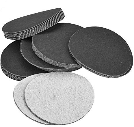 50pièces Papier Abrasif 75mm, Disque de Ponçage de 400 Grain, Papier de Polissage, Ponceuse Disque Ponçage Papier Papier poncer carrosserie 75mm pour Meulage et Polissage