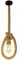 Vecys Lustre Suspension Industrielle Corde de Chanvre Luminaire Plafonnier 50CM