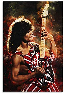 DIDIWEI Eddie Van Halen Best (2) Poster dekorative Malerei Leinwand Wandkunst Wohnzimmer Poster Schlafzimmer Malerei 20x30inch(50x75cm)