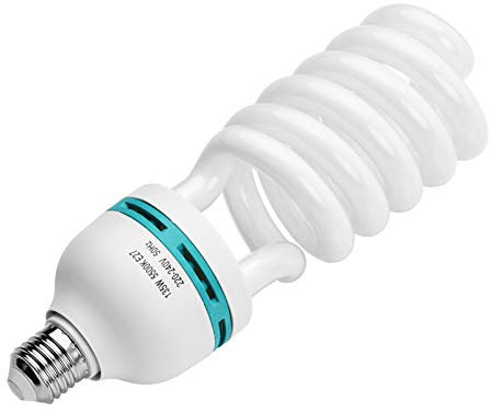 Fotolampe 135W 220V, 5500K CRI90 Tageslicht Spirallampe, Energiesparlampe E27 Birne für Fotostudio Studiobeleuchtung Videobeleuchtung