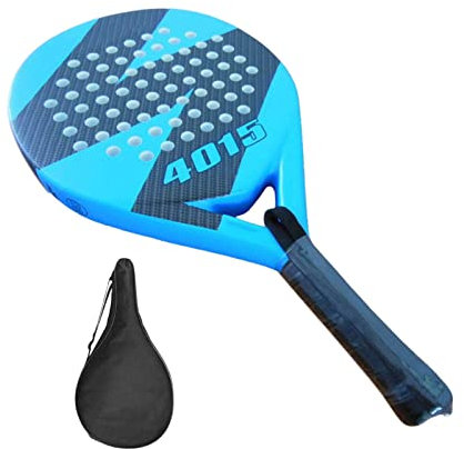 Stronrive Beach Tennisschläger - Schläger-Racket-Carbon-Rahmen mit weichem Eva-Kern - Carbon-Faser Bessere Kontrolle Pop-Tennis-Paddel