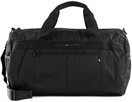 Tommy Hilfiger Herren TH Horizon Duffle AM0AM10267 Reisetaschen, Schwarz (Black)