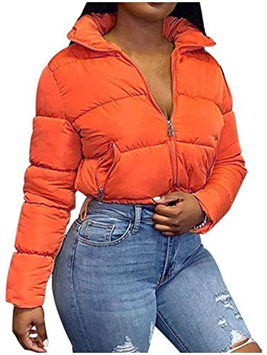 QHDDP Jacket Damen Blazer Windbreaker Damen Lange Daunenjacke Fahrradweste Damen Hundeweste Laufwesten Damen Mario Kart KostüMe Damen Anorak Steppweste Damen Schurwolle Jacke Damen(Orange A,XL)