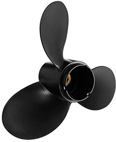 RAMYATA Marine Propeller 58110-91JN0-019 Aluminiumlegierung 7 1/2 x 7 Marine Propeller/Fit für Suzuki Außenborder Motor 4-6HP 10 Keilzahn 3 Klingen R Rotation