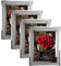 PETAFLOP Bilderrahmen 13x18, Bilderrahmen Glas 4er-Set für Hochzeiten, Häuser, Büros