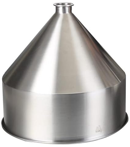 HOMEXO Embudo Grande de Gran diámetro, Acero Inoxidable 304, máquina de llenado de refinación Industrial de Alimentos, Embudo de maquinaria de pellets, Capacidad de 40cm, 40L, 1 ud. (Color : A)