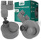 Millto™ Abwasser Rohrbelüfter 110 mm PP Rohrbelüfter Belüftungsventil für Sanitäranlagen Grau Häusliches Abwassersystem Aerator Drainage-Belüftungssystem Geruchsbeseitigung
