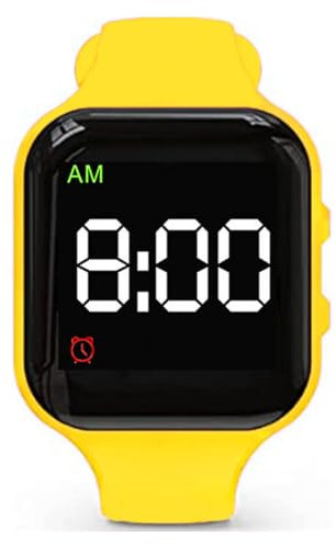 e-vibra 15-Alarm-vibrierende Erinnerungs-Uhr für wasserdichte medizinische Vibrations-Erinnerungs-Uhren (Yellow)