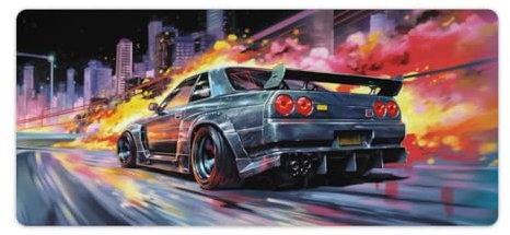 josnmre Large Mouse Pad Gaming Cool Japanese Anime R32 Tokyo Drift JDM Car Desk Mat Long Big Mousepad Extended Keyboard Computer Office Organizers and Accessories, 40x90cm (1000708h90kspszjjd)