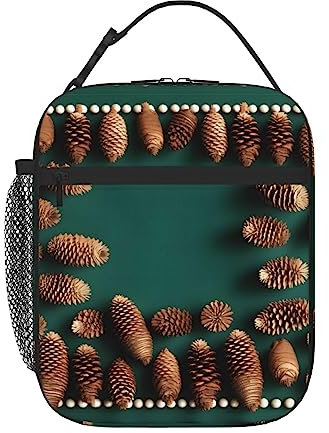 Multifunktionale tragbare isolierte Lunchtasche mit Tannenzapfen – halten Sie Ihre Mahlzeiten unterwegs, langanhaltende Wärmespeicherung und Kältehaltung