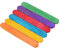 EXCEART Holz Stöcke Für Kinder Handwerk 50 StüCk Bunte HolzstäBchen FüR DIY Eisstiele FüR Kinder BastelstäBchen FüR Modellbau Und Kreative Projekte