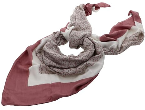 Calvin Klein Geo Minimal Scarf 130x130 Ash Rose