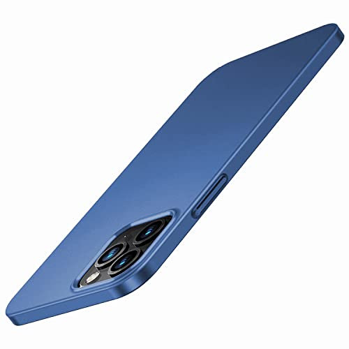 Sitthyw iPhone 15 Hülle Slim Hardcase Ultra Dünn Mattes Finish Kratzfeste Handyhülle Hard PC Leicht Schutz Back Cover Anti-Rutsch Bumper Schutzhülle für iPhone 15 6,1 - Dunkelblau