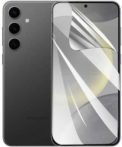 2 Pièces Film d'hydrogel pour Samsung Galaxy S24+ Plus 5G (6.7 Pouces), Transparent TPU Souple écran protection [Haute sensibilité]