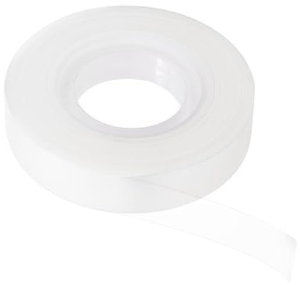 Fdit Leicht Abreißbares Beschreibbares Klebeband, Transparentes PVC-Schreibband für das Studentenbüro, Kompakt, Tragbar (Milchig weiß)