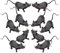 10Pcs Lifelike Toy Rat - Realistic Black Fake Rat & Halloween Decorations - Novelty Gifts