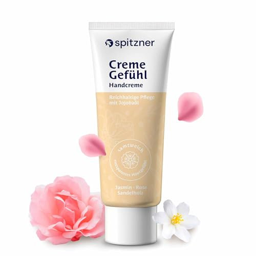 Spitzner Handcreme CremeGefühl | pflegt und spendet Vitamin E | für trockene und rissige Haut | reichhaltig (50 g, CremeGefühl)
