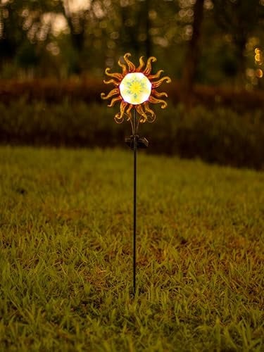 Northpoint LED Solar Gartenstab Solarstecker Außenbereich mit Dämmerungssensor Sonne