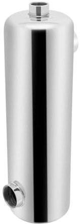 DCSYOG Wärmetauscher Pool, 60 kW Edelstahl-Rohrmantel-Wärmetauscher, 30L/Min Heißwasserfluss, Schwimmbadheizer für Spa, Schwimmbad, Solar-Pool-Heizung