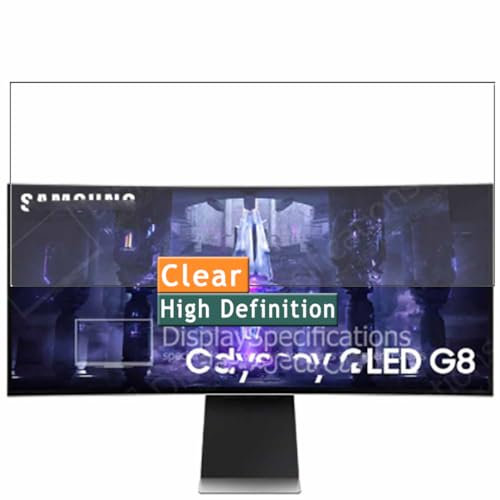 Vaxson 3-Pack Screen Protector, compatible with Samsung Odyssey OLED G8 S34DG85 34 Monitor, TPU Guard Film Protectors Sticker [NOT Tempered Glass]