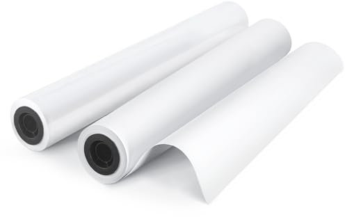 Plotterpapier 36x150, 9.1 kg Breitformat Papierrollen, 2 Rollen, Goefun Engineering Bond Paper, 5.1 cm Core CAD Inkjet Rollen für CAD Druck auf Plotterdruckern