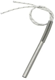 WEITINGKKK einseitige Heizung, Heizpatrone Elektrische Heizwiderstände Heizpatronenelement 150W/200W/250W AC110V/220V/380V 10x60mm Rohrgröße(110v,304SUS 200W 10x60mm)