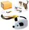 Katzenspielzeug Maus Elektrisch,Magic Maus Katze,Spielzeugmäuse für Katzen,Katzenspielzeug Selbstbeschäftigung,Katzen Interaktives Spielzeug mit Federschwanz,LED Licht,Realistische Mausgeräusche