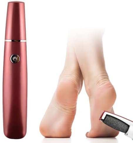 Hornhautentferner Elektrisch für die Füße, Hornhaut Entfernen Fuß,2025 Neuest Hornhaut Entfernen Fuß,Hornhaut Entfernen Fusspflege Set Professionell für Tote,Harten,Rissige Haut (Rot)