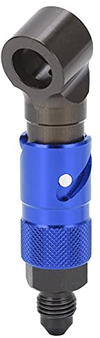 Bremsleitung Schnellfreisetzungsanschluss Adapter Anpassung gebogener Universal Ölbrennstoffflüssigkeitsschlauch Hochfestigkeit Aluminiumlegierung Auto Motorräder Blau