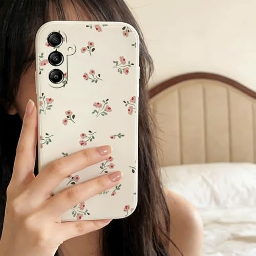 QIODAYI Kompatibel mit Samsung Galaxy A54 5G | Aromatische Kleine Blumen TPU Silikon Handy-Hülle