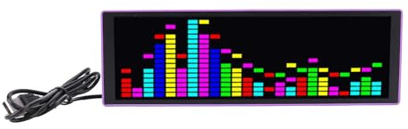 RGB Spectrum Display LED RGB FORTSFORTFFULISCHE AUDIO HOME STEREO Analyzer Grafik Visualizer Musik Rhythmus VFD Display Light Messmesser Analysatoren Band BDS Clock Digital DJ