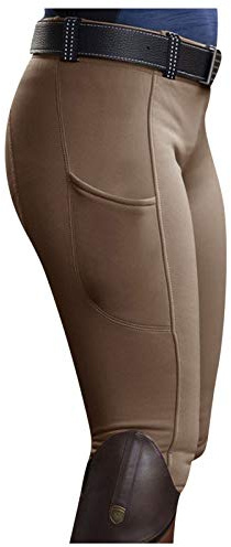 Leggings de equitación para mujer, cintura alta, ajustados, monocolor, transpirables, de secado rápido, pantalones de equitación al aire libre, para equitación, entrenamiento ecuestre, con bolsillos y