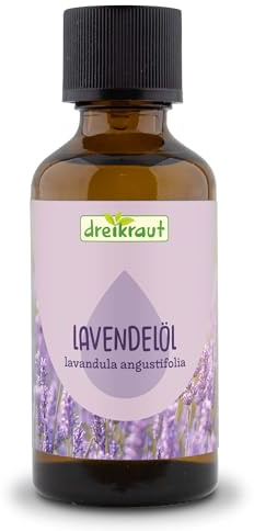 dreikraut Lavendelöl, BIO, 100% Naturrein, Duftöl, Kosmetik (50 ml, Lavendelöl)