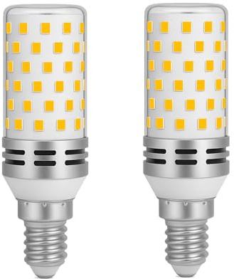 Euxper E14 LED Maiskolben Lampe 10W Warmweiß 1800LM Entspricht 180W Halogenbirne, E14 LED Mais Glühbirnen für Schreibtischlampe, AC220-240V,2er Pack