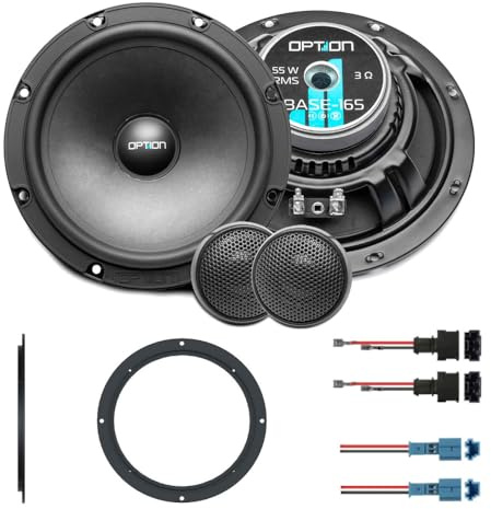 Option Lautsprecher Set 16,5cm kompatibel mit Mercedes Sprinter W907 Transporter, Reisemobile, Camper - 2-Wege Frontsystem mit 20mm Hochtöner, 55 WRMS, 3 Ohm, hoher Wirkungsgrad 88dB