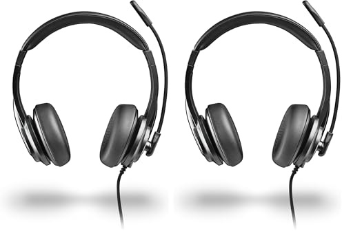 NGS VOX605 USB-C - Auriculares Estéreo con Micrófono Flexible, USB-A Incluido, Cancelación de Ruido, Control de Volumen, Diadema Reforzada, Plug & Play para PC, Portátil, Tablet y Smartphone