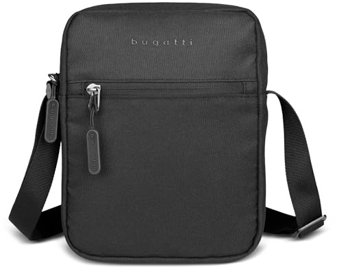 bugatti Mare Basic Schultertasche für Herren, Männer-Umhängetasche in klein oder groß