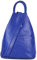 Belli City Backpack leichte italienische Leder Damentasche Rucksack Handtasche in royalblau - 29x32x11 cm (B x H x T)