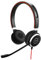 Jabra Evolve 40 MS – Auriculares Estéreo Certificados para Microsoft Teams para VoIP Softphone – Cancelación Pasiva de Ruido – Cable USB-C con Unidad de Control – negro