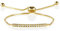namana Armband mit Swarovski Kristallen, Farbe wählbar 18 Karat vergoldet, 18 Karat Roségold vergoldet oder Silber, Venezianer Kette mit verstellbarer Länge (Gold, Vergoldet)