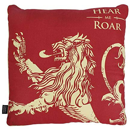 Game of Thrones - Kissen - Lannister - Haus Wappen Logo - 46 x 46 cm - beidseitig Bedruckt